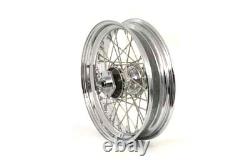 Roues à rayons répliques avant ou arrière de 16 pouces x 3,50 pouces compatibles avec Harley Davidson