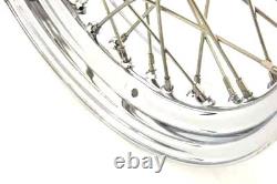 Roues à rayons répliques avant ou arrière de 16 pouces x 3,50 pouces compatibles avec Harley Davidson
