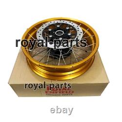 Roues à rayons tubeless dorées compatibles avec Royal Enfield Himalayan 450