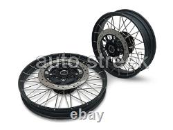 Roues à rayons tubeless noires avant et arrière Genuine Royal Enfield Himalayan 450