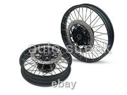 Roues à rayons tubeless noires avant et arrière Genuine Royal Enfield Himalayan 450