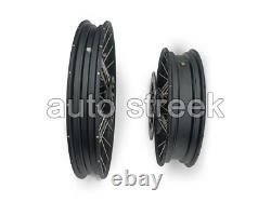 Roues à rayons tubeless noires avant et arrière Genuine Royal Enfield Himalayan 450