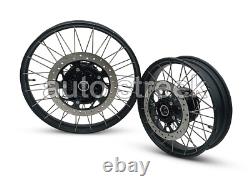 Roues à rayons tubeless noires avant et arrière Genuine Royal Enfield Himalayan 450