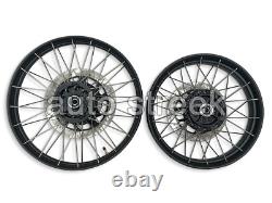 Roues à rayons tubeless noires avant et arrière Genuine Royal Enfield Himalayan 450