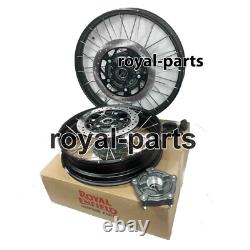 Roues à rayons tubeless noires avant et arrière adaptées pour Royal Enfield Himalayan 450