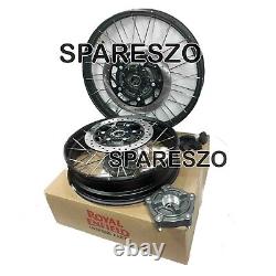 Roues à rayons tubeless noires avant et arrière adaptées pour Royal Enfield Himalayan 450