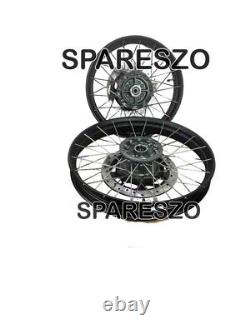 Roues à rayons tubeless noires avant et arrière adaptées pour Royal Enfield Himalayan 450