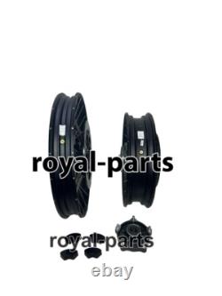 Roues à rayons tubeless noires avant et arrière adaptées pour Royal Enfield Himalayan 450