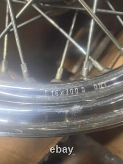 Roues avant et arrière à rayons Chime 16x3 pour modèles Harley Touring 1998