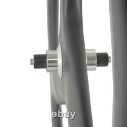 Roues avant et arrière à trois branches, roues de vélo de route en carbone à pneu, paire de roues 700C, profondeur de 56 mm