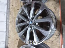 Roues en alliage 19x7-1/2 avant ou arrière 5 branches en V s'adaptent aux BMW X3 2018-2020 2080039