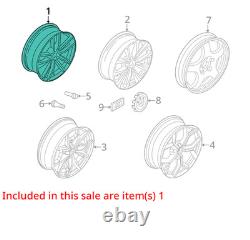 Roues en alliage 19x7-1/2 avant ou arrière 5 branches en V s'adaptent aux BMW X3 2018-2020 2080039