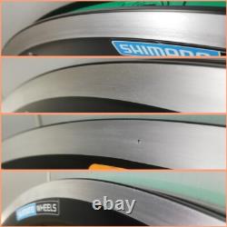 Shimano WH-R540 16-Paires 700C Rayons Noirs Roue de Route Aluminium Avant Arrière Paire JP