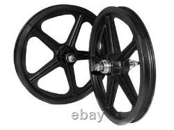 Skyway Bmx Wheelset Tuff II S/b 5 Spoke 16 X 1,75 Noir