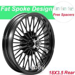 Softail Slim Flsl 21x3.5 18x3.5 36 Fat Spoke Wheels Set Pour Harley 2012-2021
