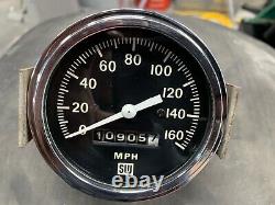 Stewart Warner Mechanical Speedometer Gauge 3-3/8 160mph Vintage