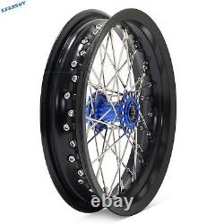 Supermoto 122.15 Roues à rayons avant et arrière Jantes Moyeux Ensemble pour Sur Ron Light Bee X