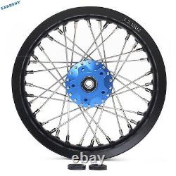Supermoto 122.15 Roues à rayons avant et arrière Jantes Moyeux Ensemble pour Sur Ron Light Bee X
