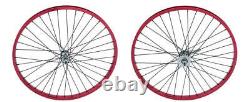 Vélo de plage Cruiser 26x 1.75 36 rayons avant et arrière à frein à rétropédalage, roue en alliage noire