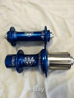 White Industries T11 Hubset, 28h Arrière, 24h Avant, Bleu, Sh-10/11