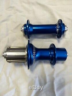 White Industries T11 Hubset, 28h Arrière, 24h Avant, Bleu, Sh-10/11